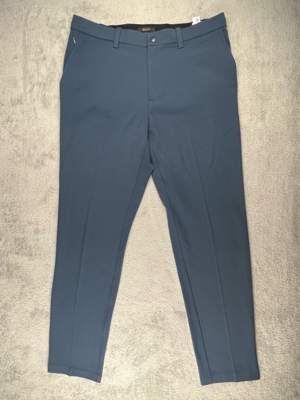 Quince Pants Mens 32x30 Blue Ultra-Stretch 24/7 Smart Chino Slim Stretch Casual